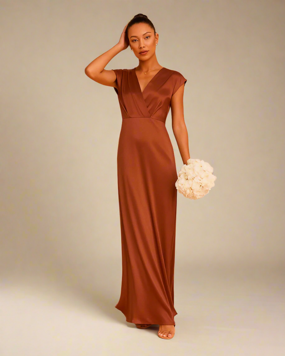 שמלת סאטן-Megan