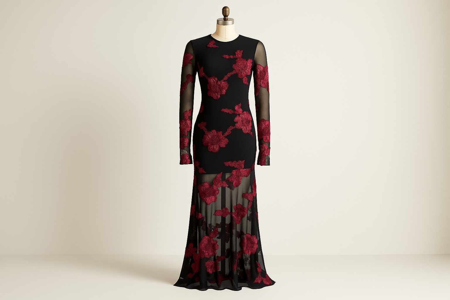 תמונה קדמית של השמלה