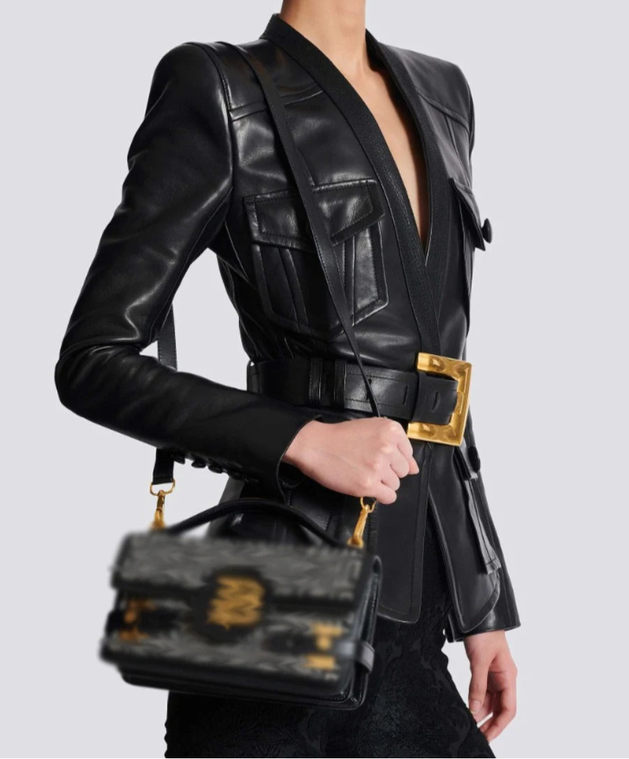 סדרת ROTEM – ז׳קט עור רטרו מחויט