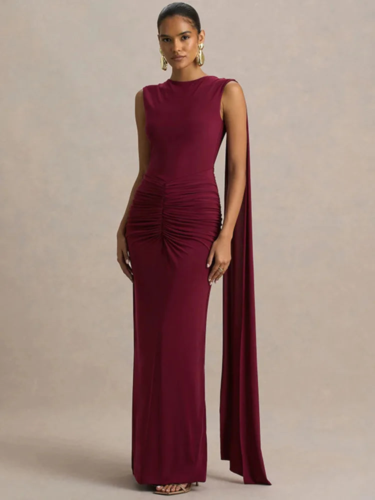 סדרת ROTEM – שמלת מקסי עם גב פתוח