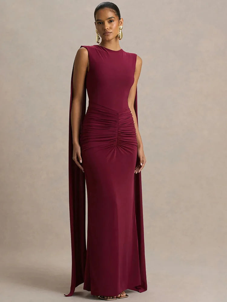 סדרת ROTEM – שמלת מקסי עם גב פתוח