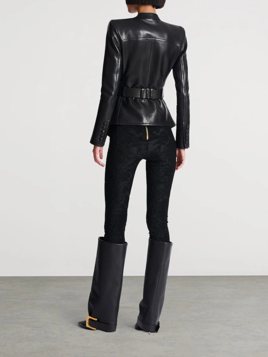 סדרת ROTEM – ז׳קט עור רטרו מחויט