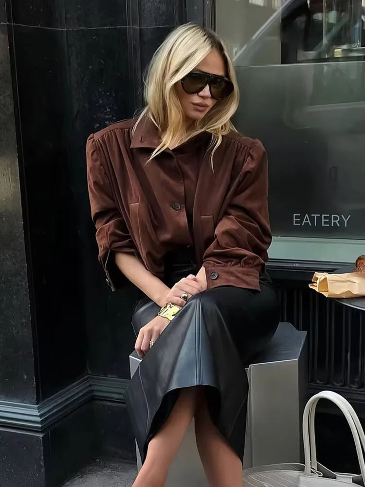 סדרת ROTEM – ג׳קט סוויד קצר