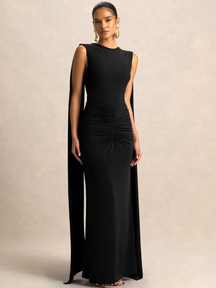 סדרת ROTEM – שמלת מקסי עם גב פתוח