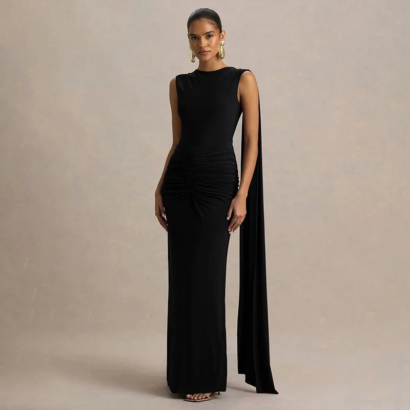 סדרת ROTEM – שמלת מקסי עם גב פתוח